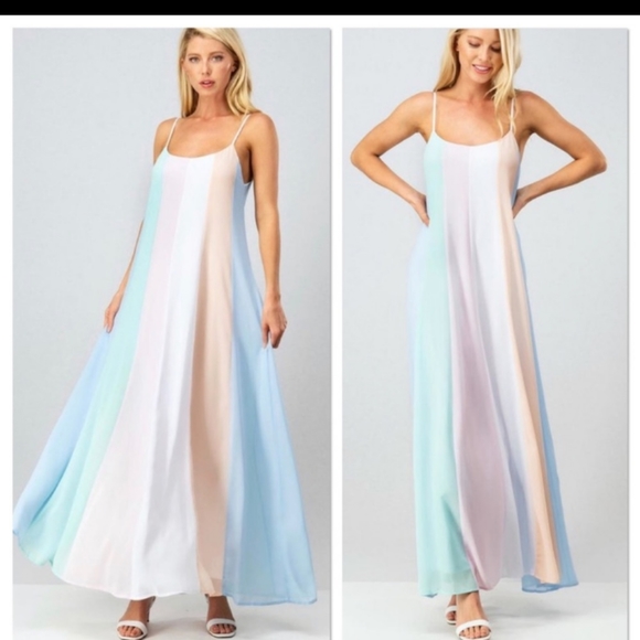 Multi Stripe Maxi Dress - Picture 3 of 5